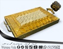 شكولاتة فازة زجاج وسط